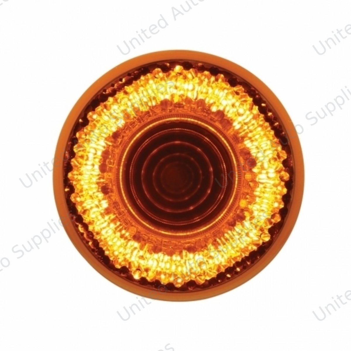 Mirage 9 LED 2" Round Clearance/Marker Light - Amber LED/Amber Lens