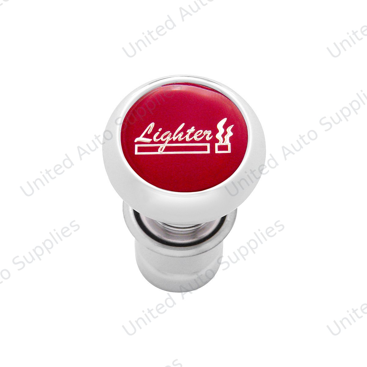 Deluxe Cigarette Lighter - Red Glossy Sticker