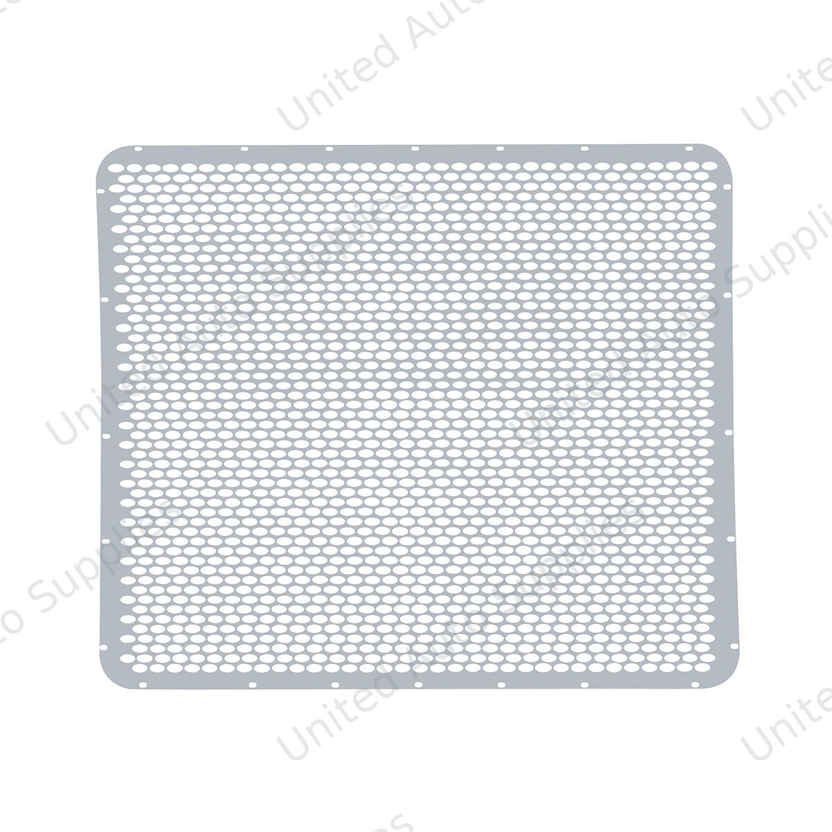 304 Stainless Grille Mesh For Peterbilt 379 With Extended Hood - Alternating Oval Holes