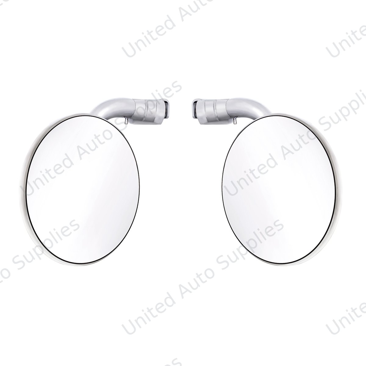 4" Curved Arm Peep Mirror Bundle With Flat & Convex Mirrors (Pair)