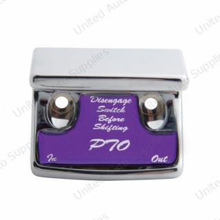 "PTO" Switch Guard With Purple Sticker