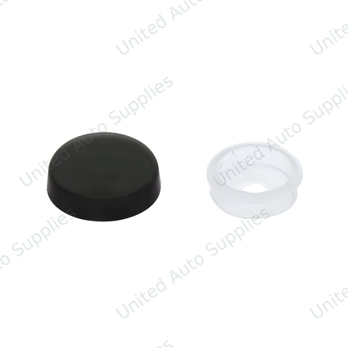 Black Plastic Snap-On Cap For #10 And #12 Screw (Bulk)