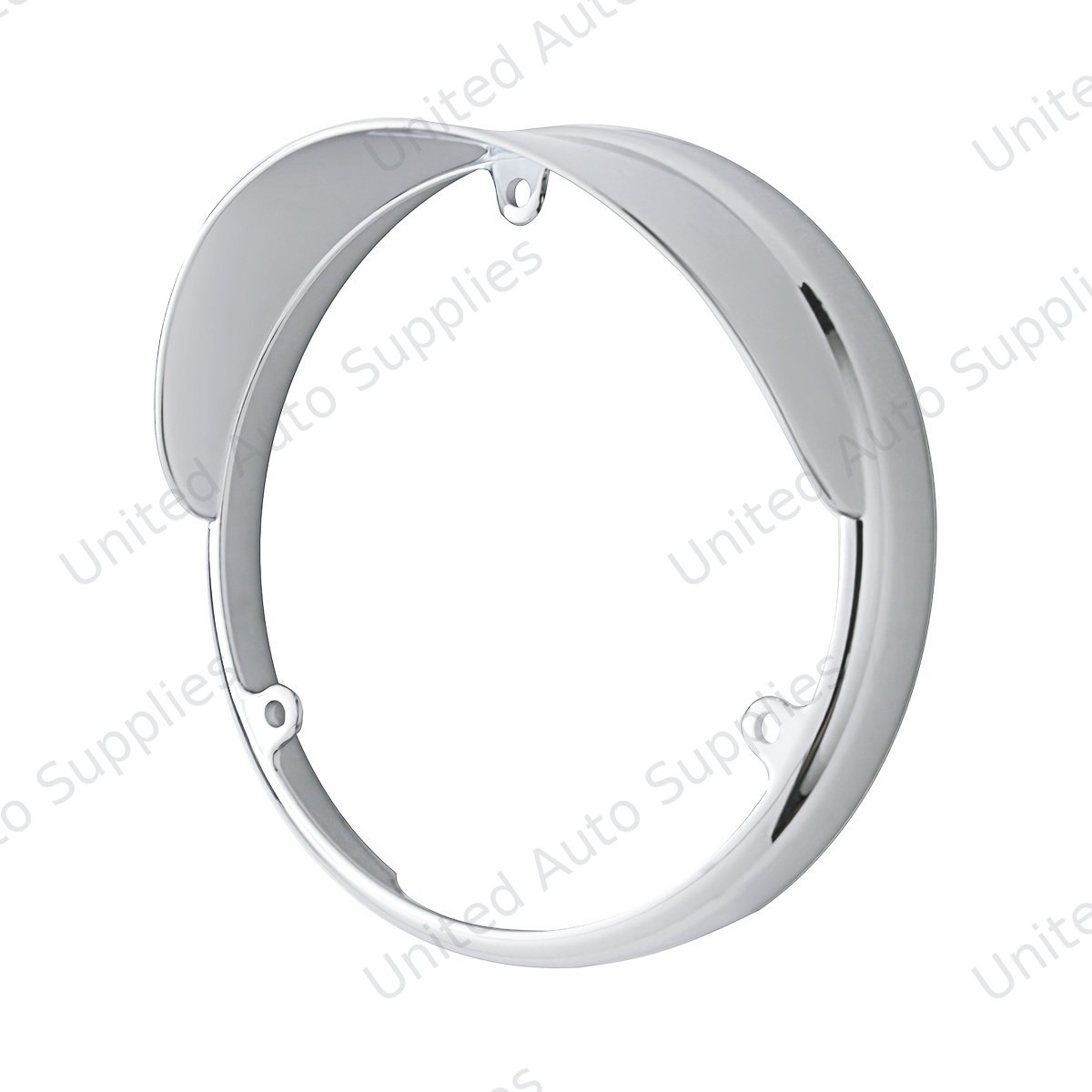 Chrome Plastic Bezel For Unted Pacific Double Face LED Lights With Visor