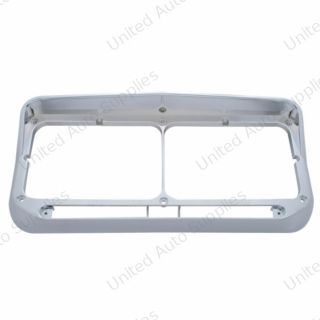Rectangular Dual Headlight Bezel With Visor - LED Cutout