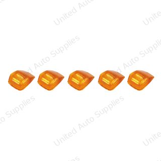 36 LED Square Cab Light - Amber LED/Amber Lens (5-Pack)