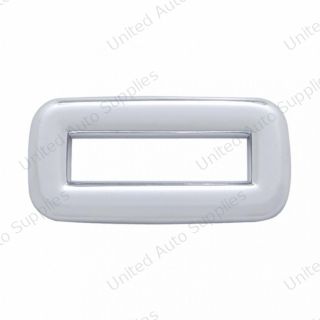 Chrome Plastic Toggle Switch Label Cover Without Visor For 2002+ Peterbilt (Card Of 6)