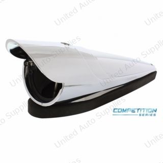 Chrome "Competition Series" LED Cab Light Housing With Visor For Grakon 1000 Style Light (Bulk)