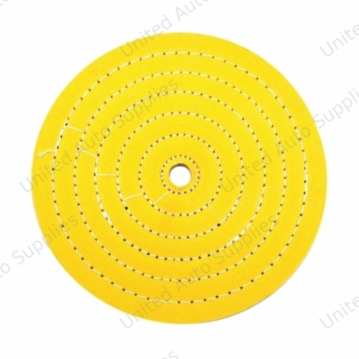 8" Yellow Treated Muslin Buff - 5/8" Arbor