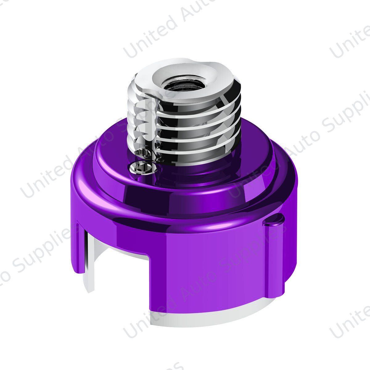 M30X3.5 Thread-On Gearshift Adapter W/LED Mount For Eaton-Fuller 13/15/18 Speed-Candy Purple