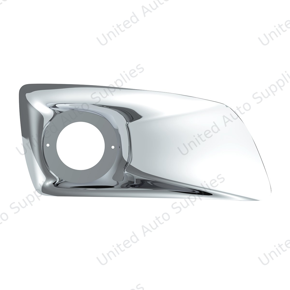 Chrome Plastic Fog Light Cover With Cab Light Opening For 2007-2017 KW T660 - Passenger