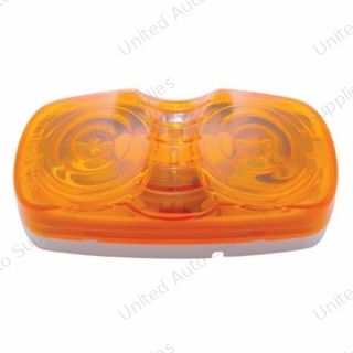 Tiger Eye Light (Clearance/Marker) With White Base - Amber Lens
