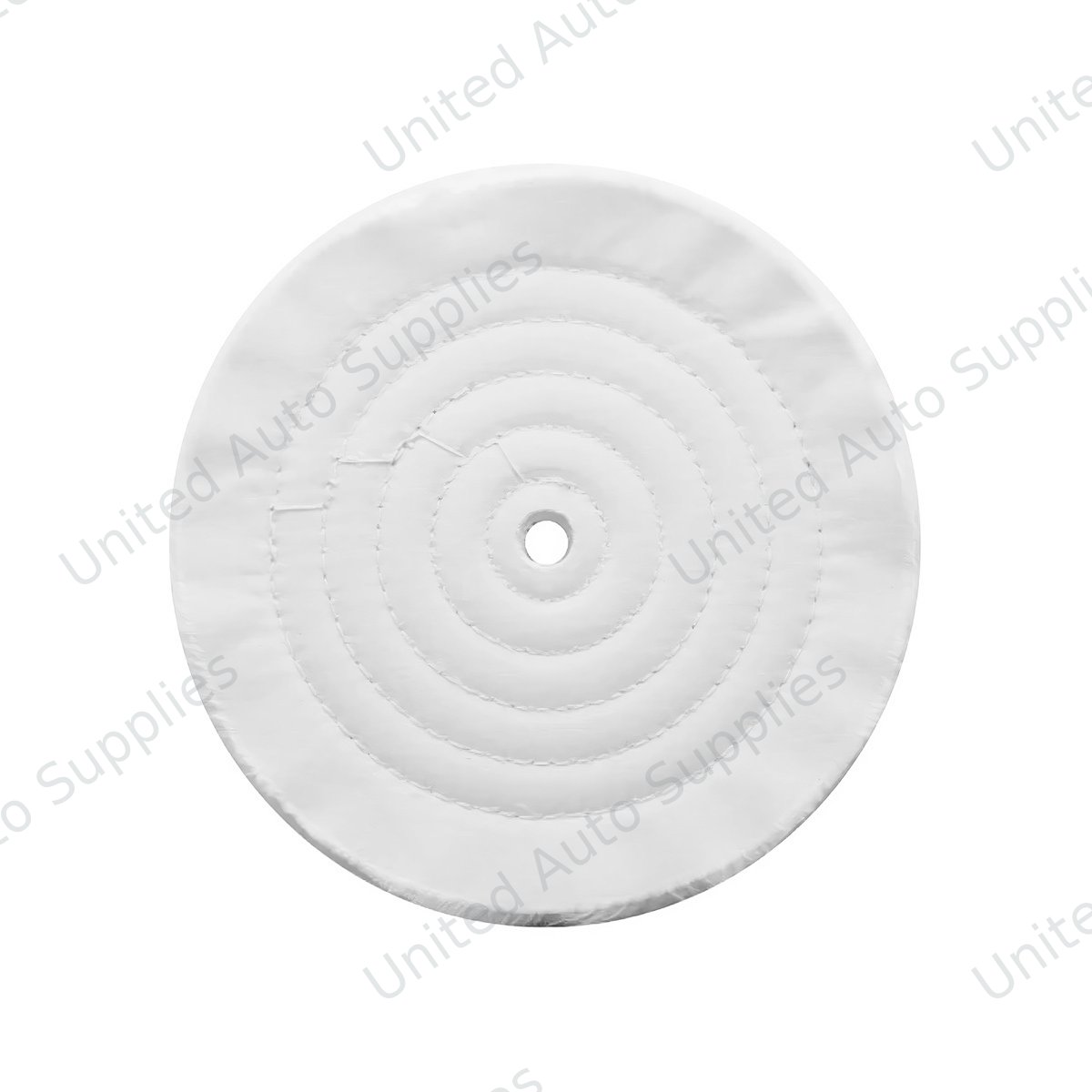 8" White Soft Muslin Buff - 1/2" Arbor