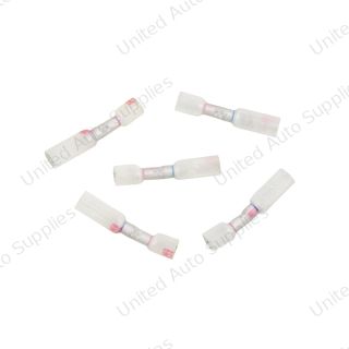 20-18 to 16-14 AWG CS Multi-Wire Heat Shrink Connector - Clear w/ Red Dash (5-Pack)