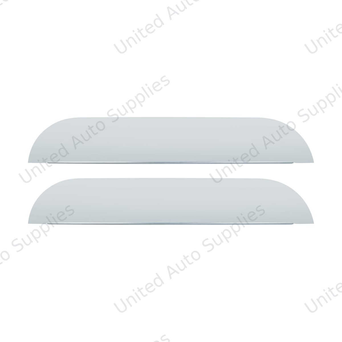 304 Stainless Steel 5" Chop Top Window Trim For 2008-2024 Peterbilt 389, 2008-2014 388, & 2006-2016 386 (Pair)