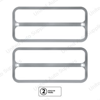 Billet Deluxe Side Marker Bezel For 1968-1972 Chevrolet & GMC Trucks-Clear Anodized(Pair)