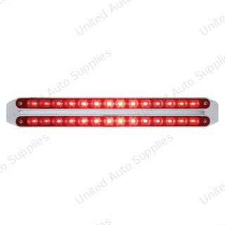 Dual 14 LED 12" Light Bars (Stop, Turn & Tail) - Red LED/Red Lens