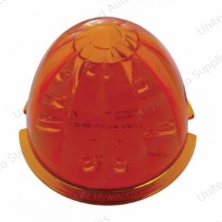17 LED Watermelon Cab Light - Amber LED/Dark Amber Lens (Bulk)