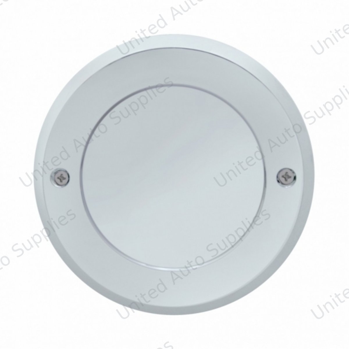 Chrome Plastic 2.5" Light Bezel With Mirror Lens