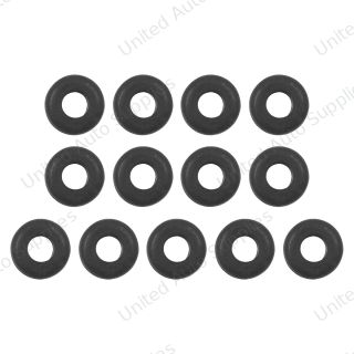3/8" Mounting Hole Black Vinyl Grommet (13-Pack)