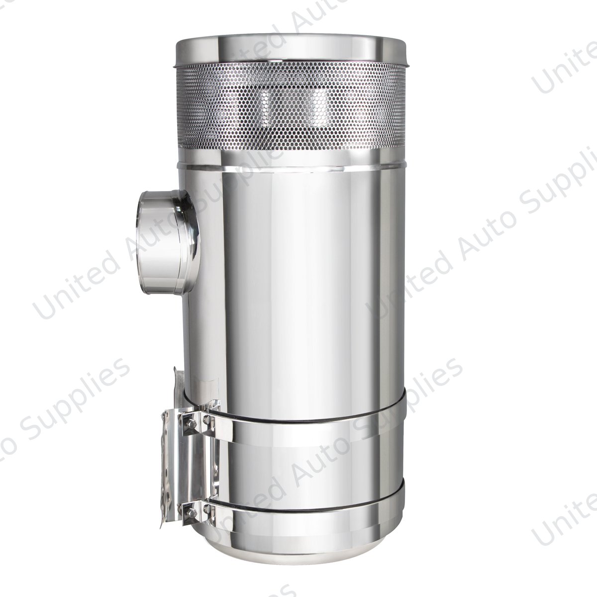 15" Stainless Air Cleaner Kit With Brackets For Peterbilt