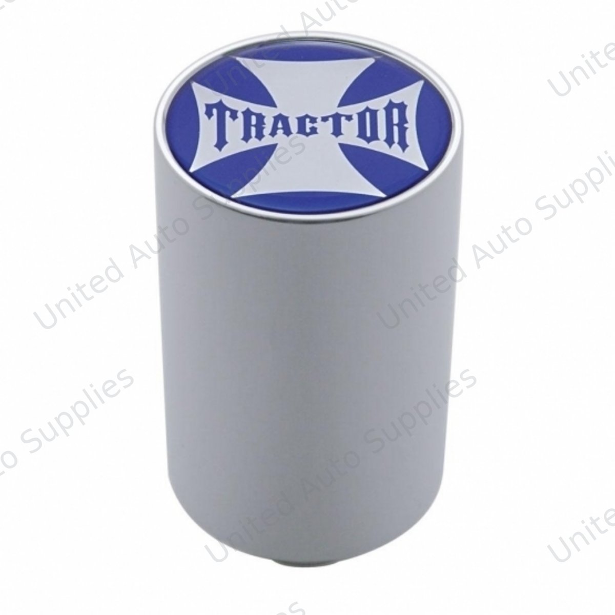 "Tractor" 3" Air Valve Knob - Blue Maltese Cross Sticker