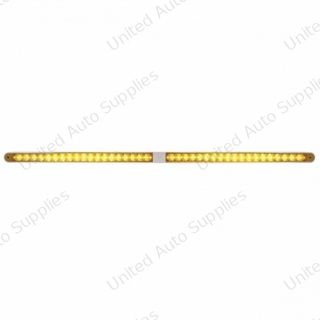 Dual 14 LED 12" Reflector Light Bars With Bezel - Amber LED/Amber Lens