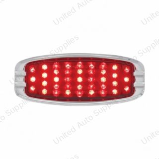 39 LED 1941-1948 Chevrolet Car Style Tail Light With Flush Mount Bezel, Red Lens