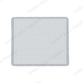 304 Stainless Grille Mesh For Peterbilt 379 With Extended Hood - Alternating Round Holes