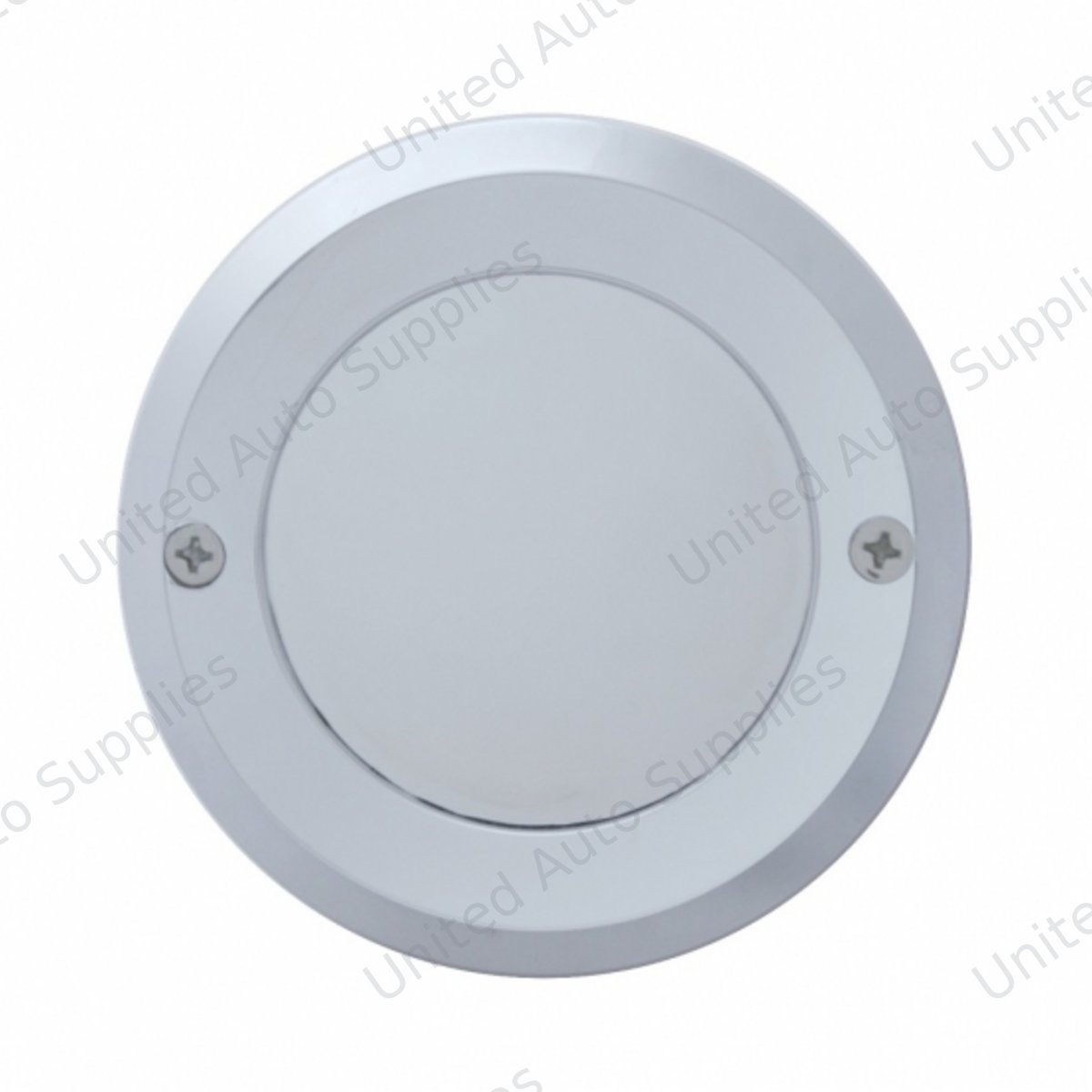 2" Chrome Plastic Mirror Light Bezel Without Visor