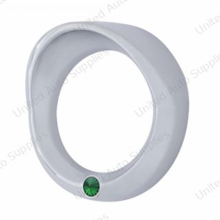 Signature Series Small Gauge Cover With Visor For 2006+ Peterbilt - Green Crystal