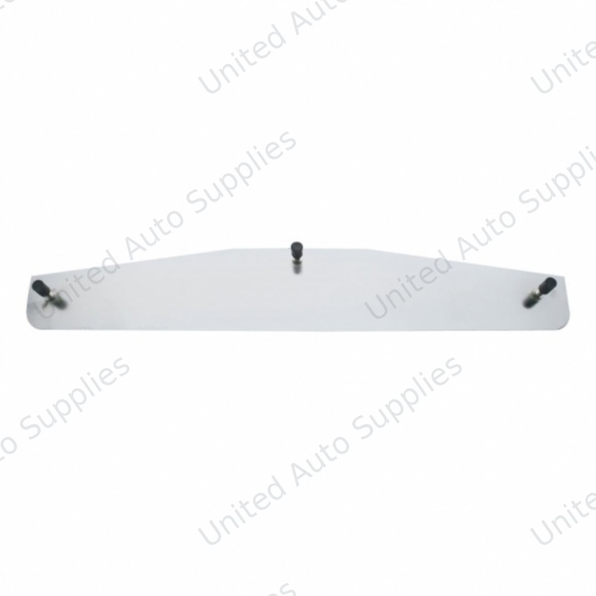 3" X 12" 304 Stainless Standard Bottom Mud Flap Plate - Welded Stud