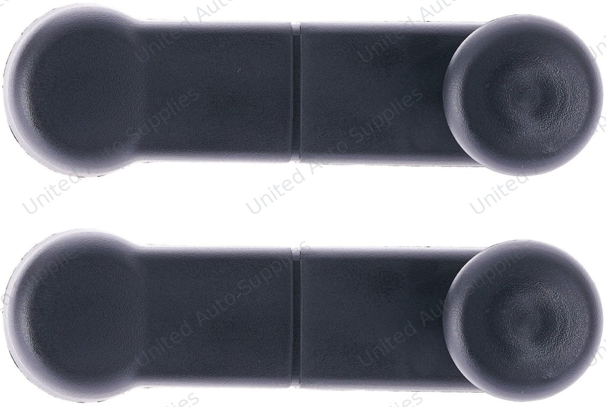 Window Crank Handle RH = LH (2pcs) Plastic Texture Black for 1992-2007 Ford Bronco; 1992-2007 Ford F-150