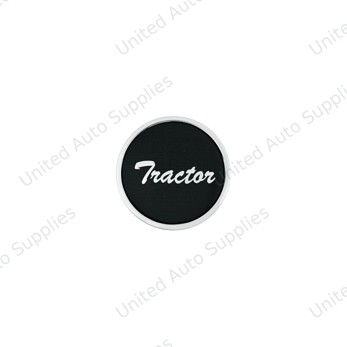 "Tractor" Long Air Valve Knob - Black Glossy Sticker