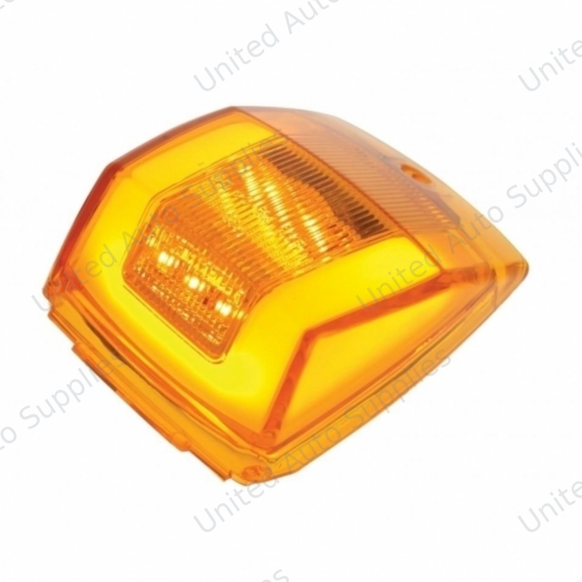 GloLight 24 LED Square Cab Light - Amber LED/Amber Lens