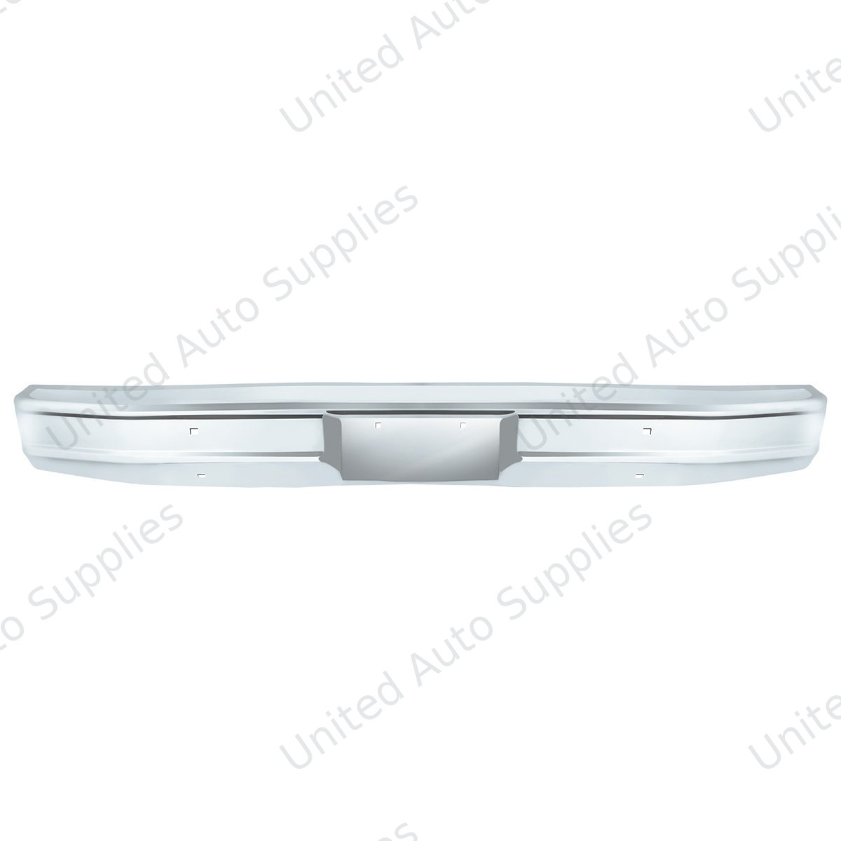 Chrome Bumper Without Impact Strip Holes For 1980-1986 Ford Truck & Bronco-Front