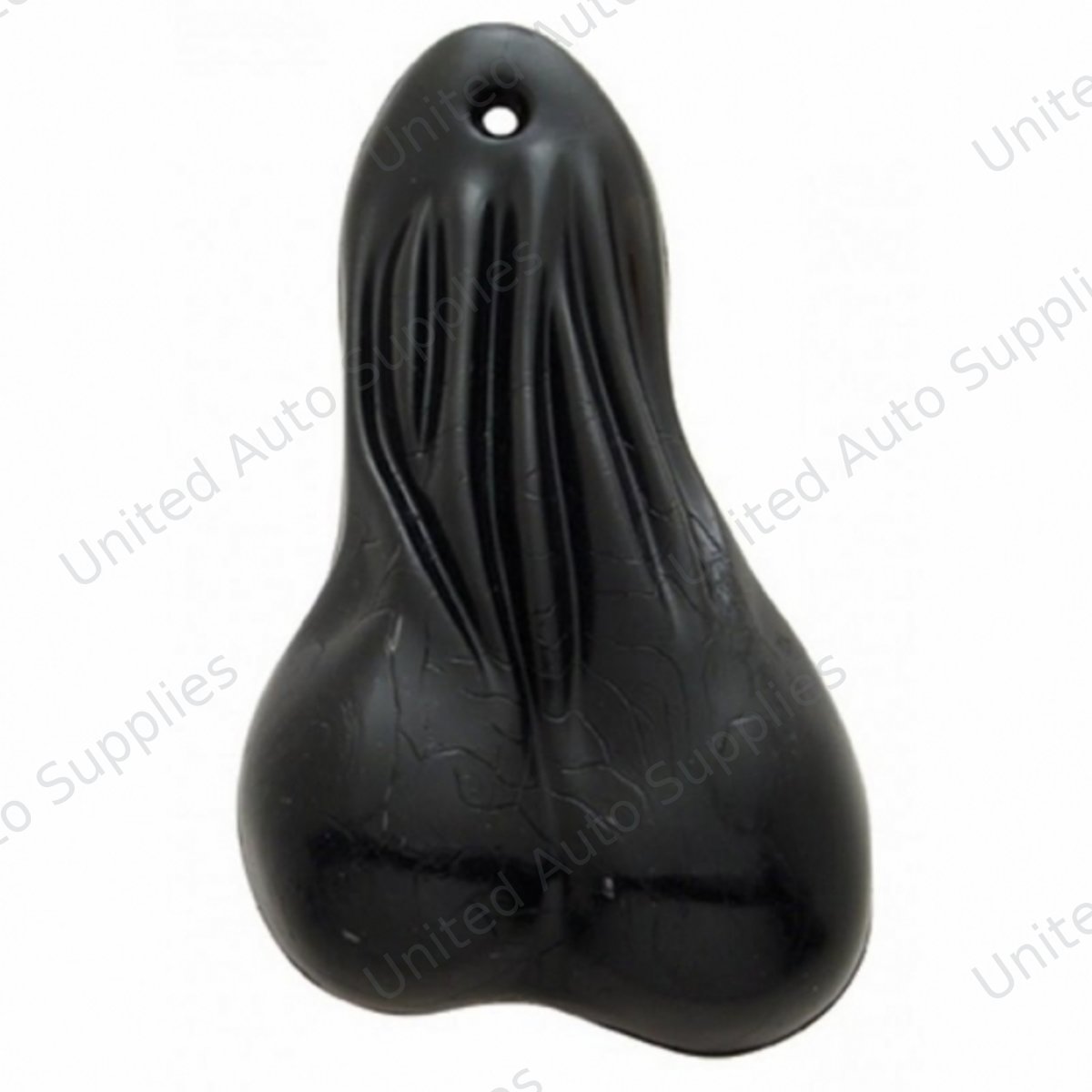 8-1/4" Tall Large Low-Hanging Rubber Balls - Black