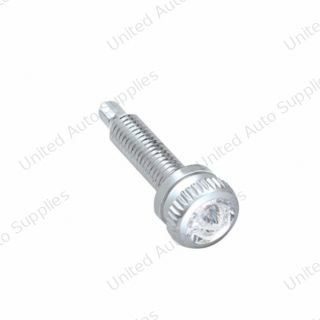 Short Dash Screw With Clear Crystal For Navistar International (6-Pack)