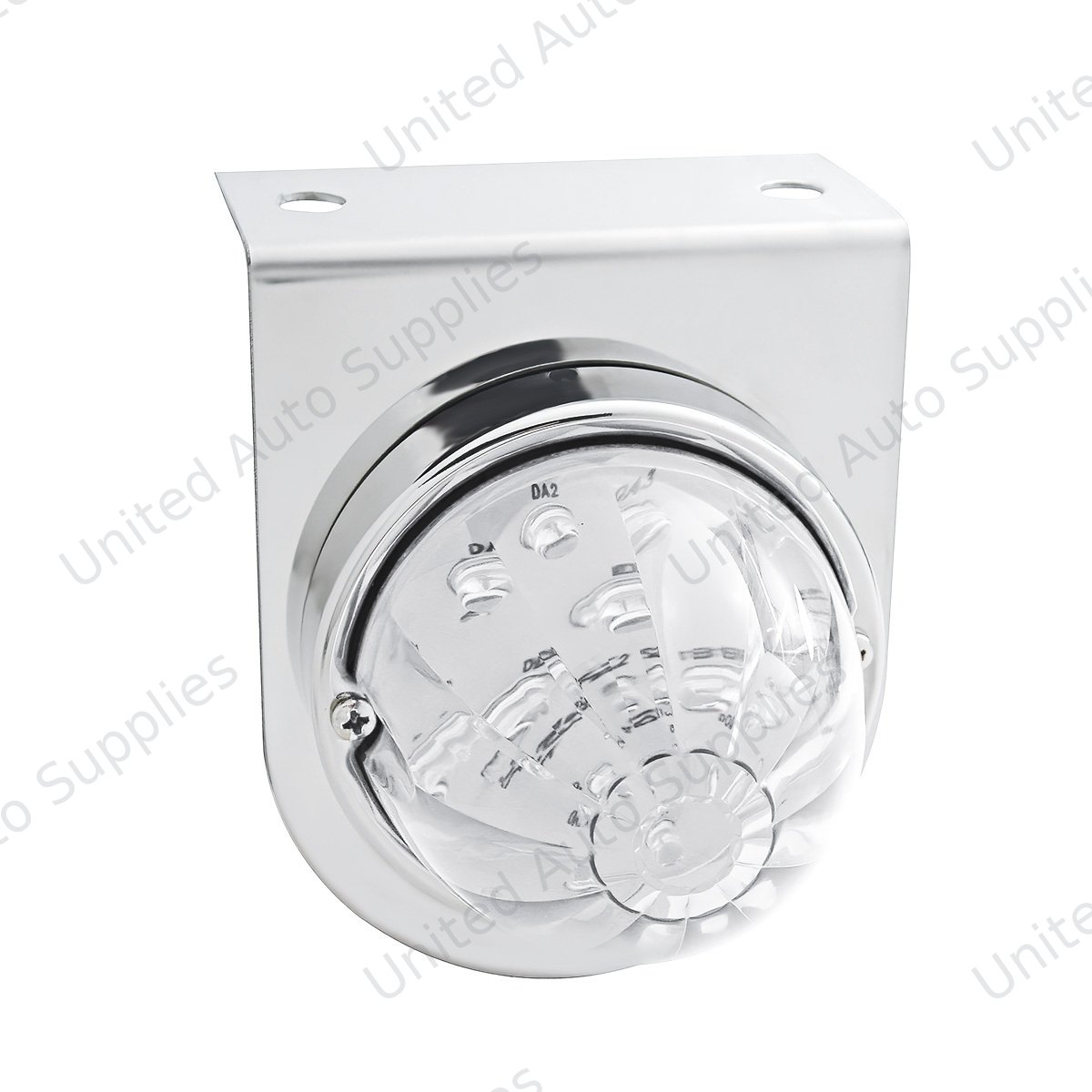Stainless Light Bracket With 17 LED Watermelon Light - Amber LED/Clear Lens