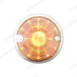 15 LED 3" Series 1 Light Only For Double Face Light Housing - Amber LED/Clear Lens