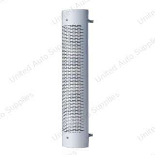 48" Tall 270 Degree Stainless Exhaust Muffler Shield For 10" Diameter Exhaust - Horizontal Slot
