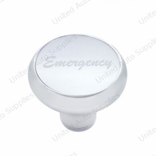 "Emergency" Deluxe Air Valve Knob - Silver Aluminum Sticker