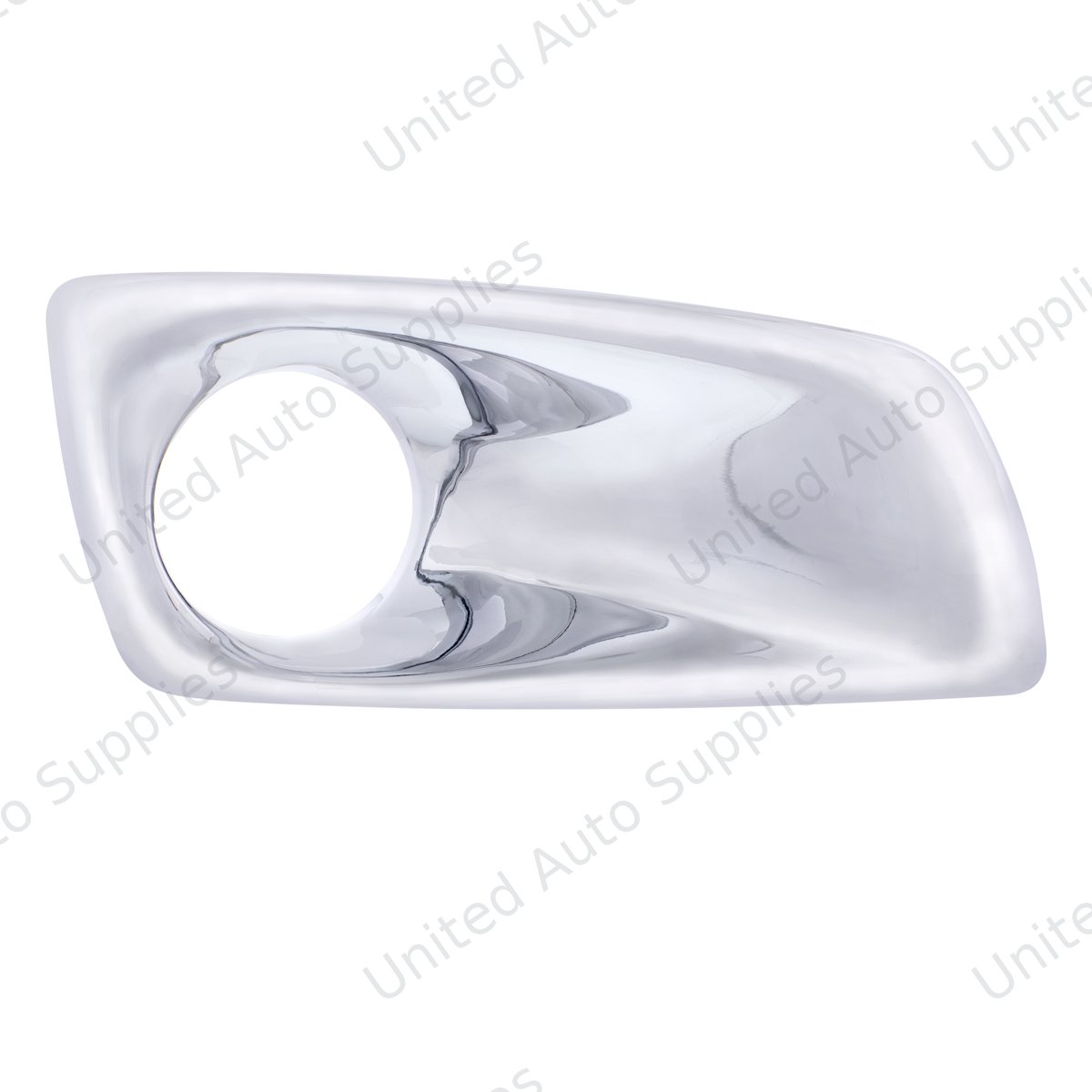 Chrome Plastic Fog Light Cover With Light Opening For 2007-2017 Kenworth T660 - Passenger