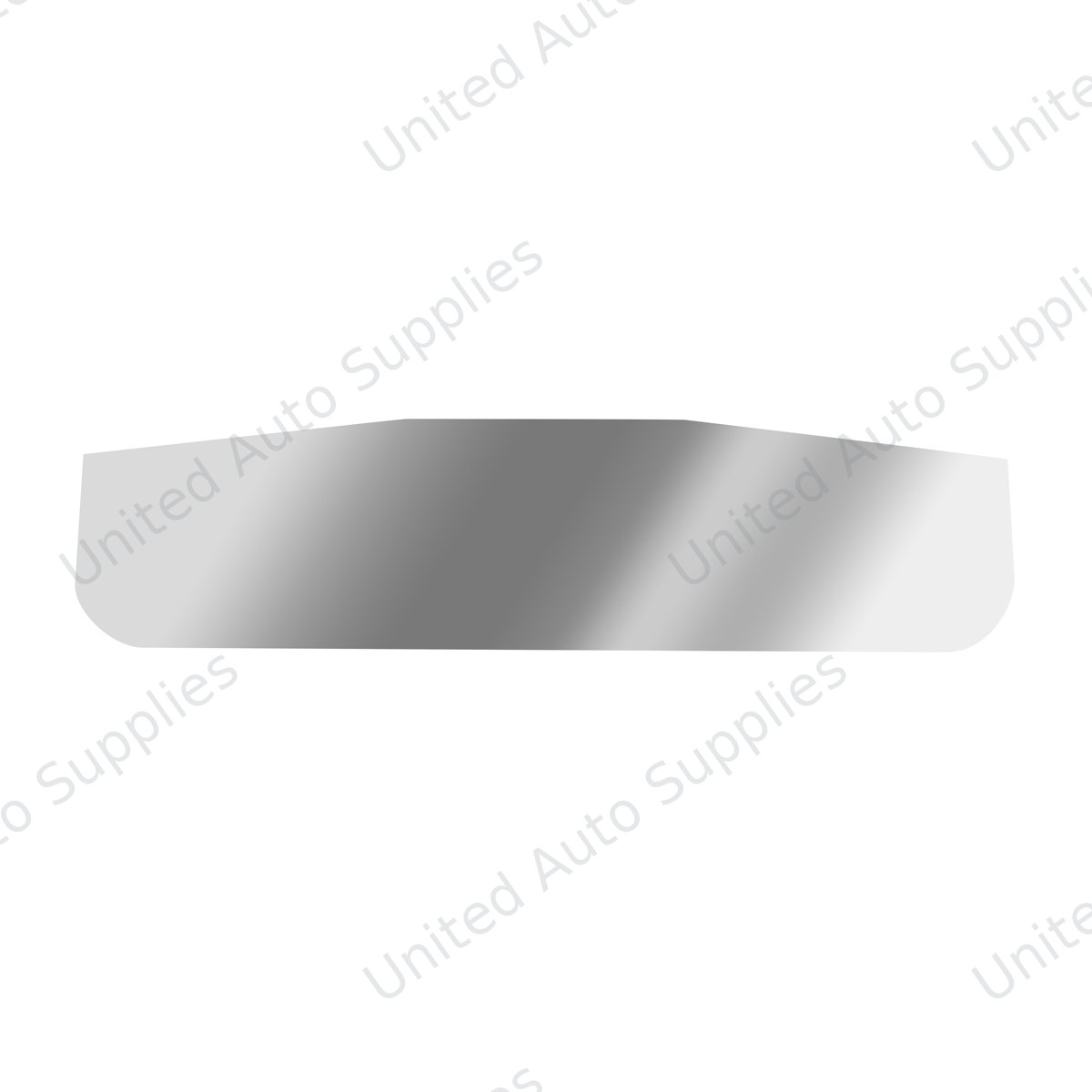 3" X 12" Chrome Standard Bottom Mud Flap Plate - Welded Stud