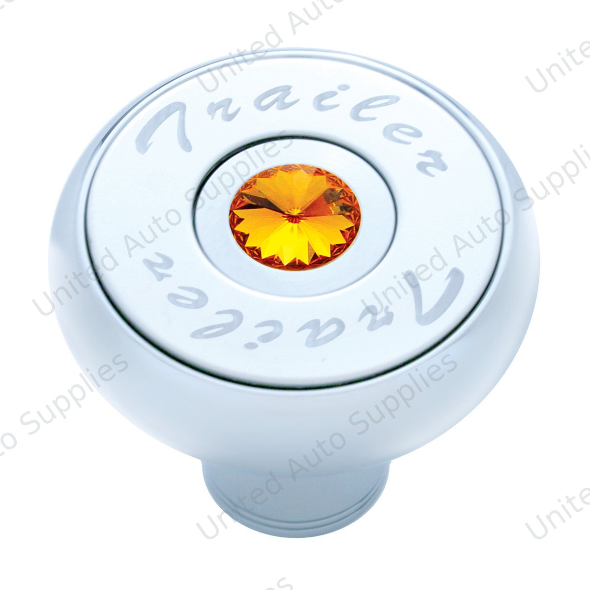 "Trailer" Deluxe Air Valve Knob - Amber Crystal