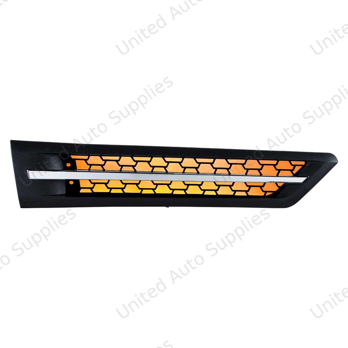 Hood Air Intake Grille With Amber LED For 2018-2024 Freightliner Cascadia 126 - Passenger