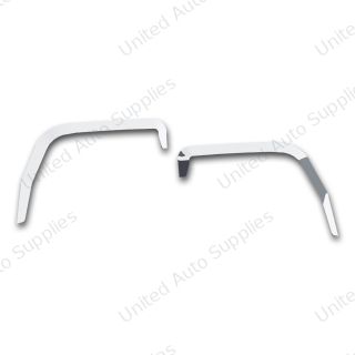 Stainless Door Window Vent Visor For Peterbilt 567/579 & Kenworth T680/T880 (Pair)