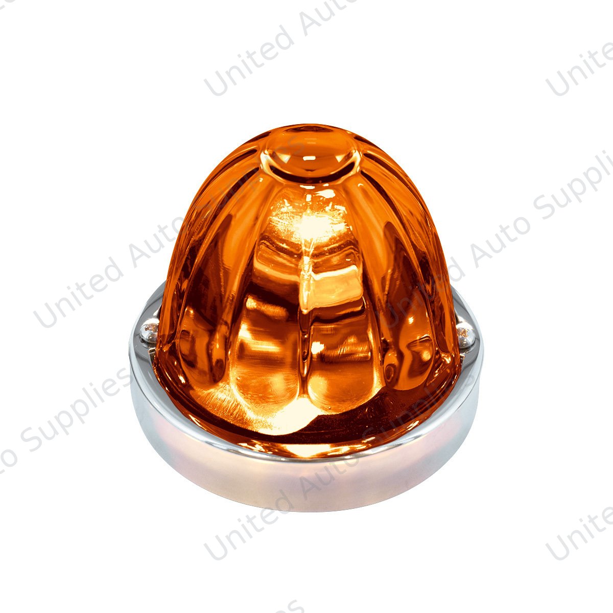 Glass Watermelon Flush Mount Kit - Amber