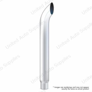 8" Curved Reduce To 5" O.D. Bottom Exhaust - 36" L
