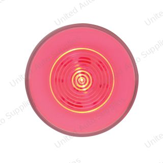 GloLight 9 LED 2.5" Round Clearance/Marker Light - Red LED/Clear Lens