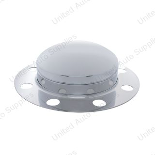 Chrome Dome Front Axle Cover 3PC Kit For Steel/Aluminum Wheel